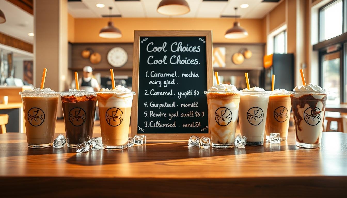 dunkin donuts iced coffee menu