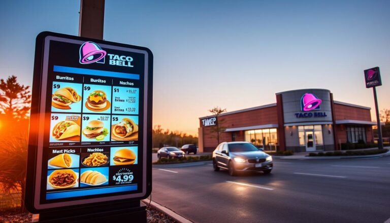taco bell drive thru menu