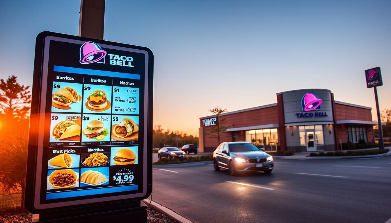 taco bell drive thru menu
