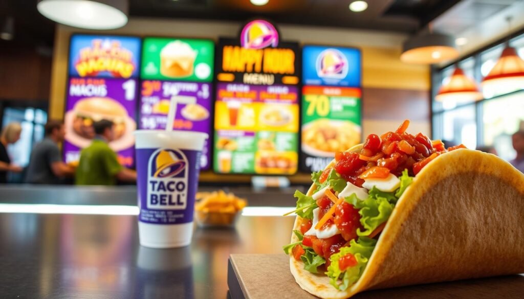 taco bell happy hour menu
