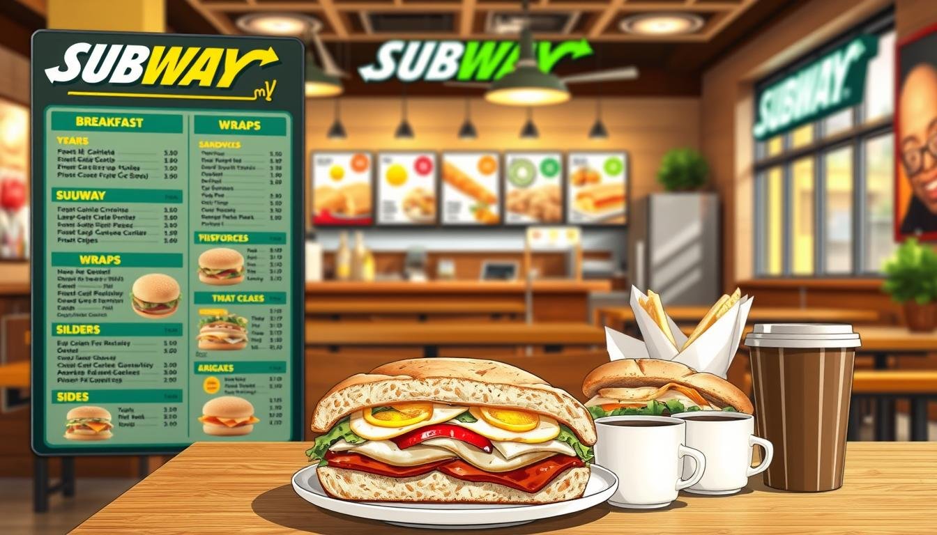 subway breakfast menu with prices