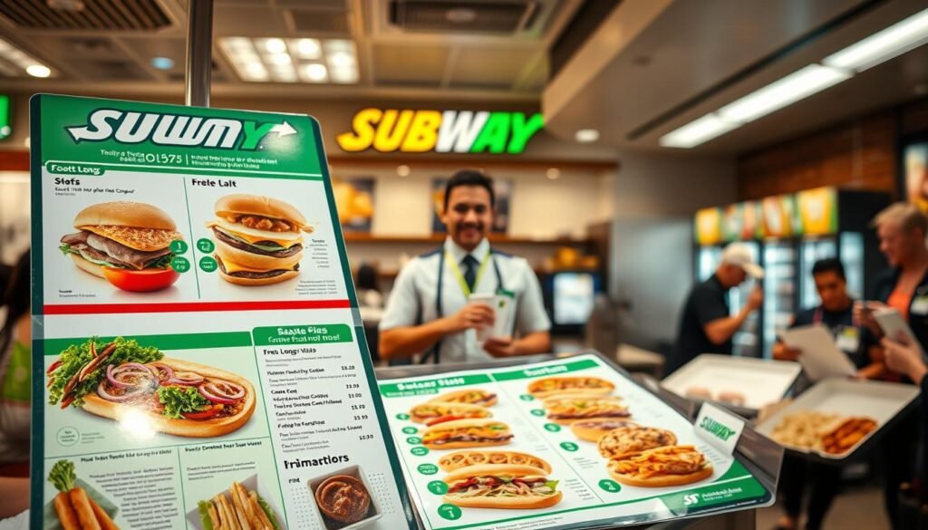 subway footlong menu