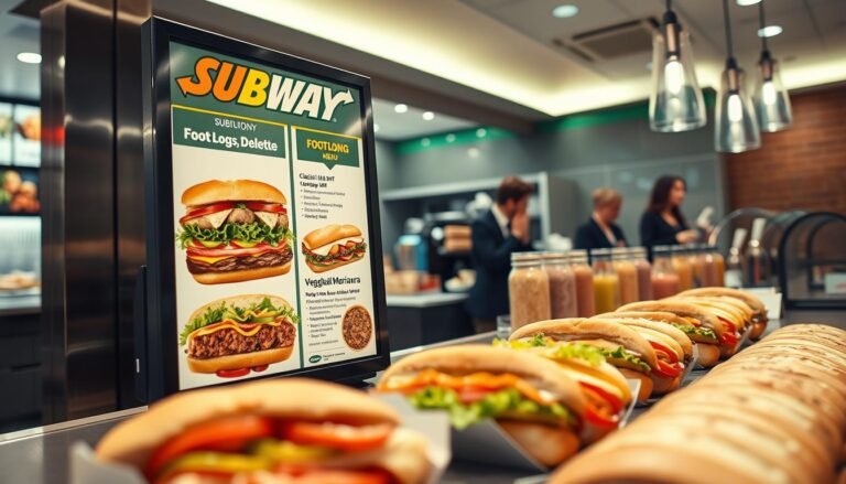 subway footlong menu