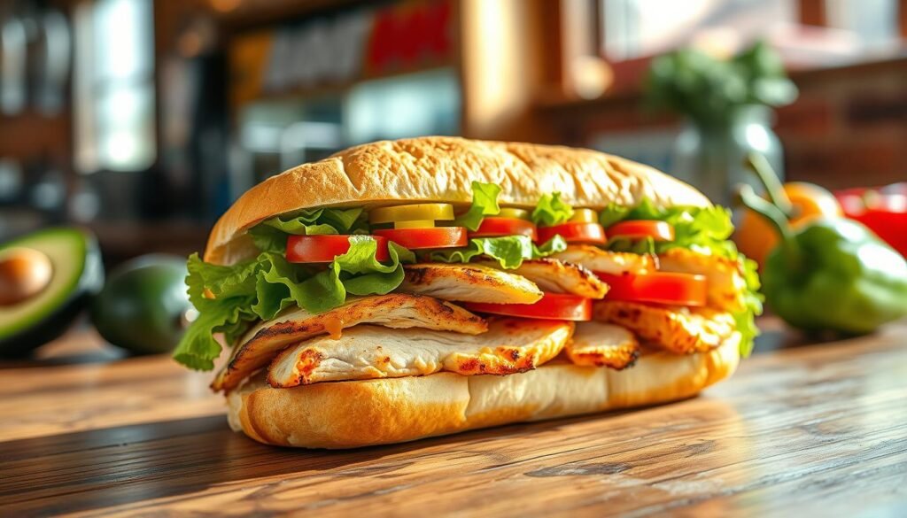 subway grilled chicken sandwich