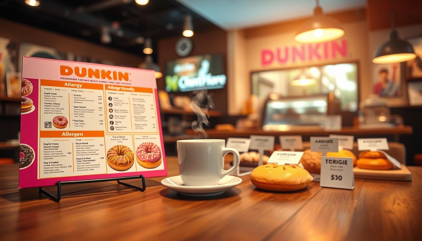 dunkin allergen menu