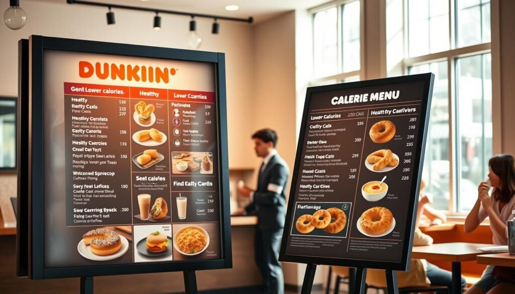 dunkin calorie menu