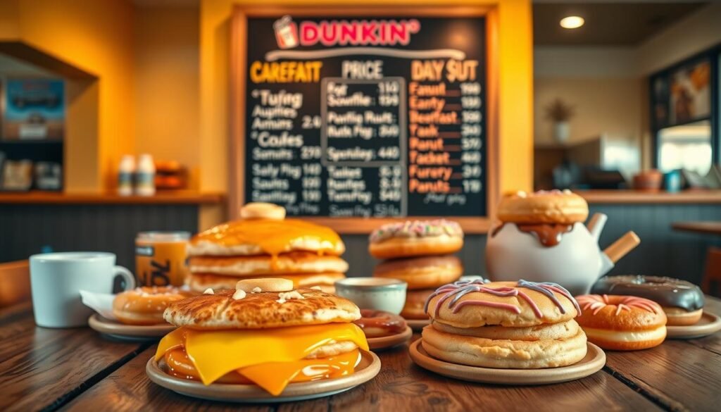 dunkin donuts breakfast prices