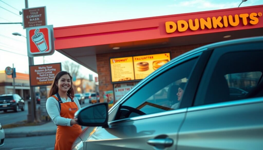 dunkin donuts drive thru app tips