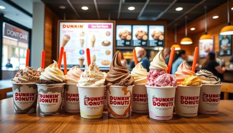 dunkin donuts ice cream menu