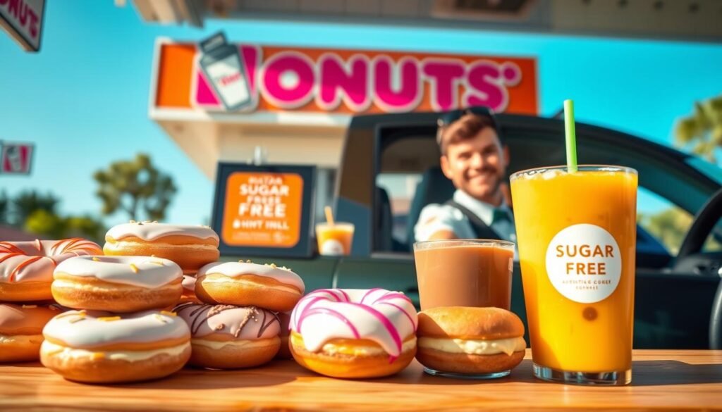 sugar-free options at dunkin' donuts